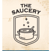 The Saucery logo, The Saucery contact details