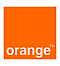 orange logo, orange contact details