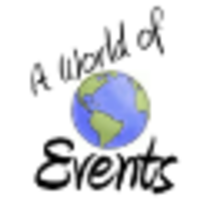 A World of Events logo, A World of Events contact details