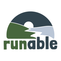 RUNable logo, RUNable contact details