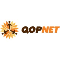 QOPNET logo, QOPNET contact details