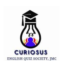 Curiosus, Quiz Society, JMC logo, Curiosus, Quiz Society, JMC contact details