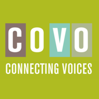 COVO Connecting Voices logo, COVO Connecting Voices contact details