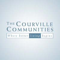 The Courville Communities logo, The Courville Communities contact details