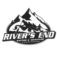 'River''s End Rafting & Adventure Co.' logo, 'River''s End Rafting & Adventure Co.' contact details