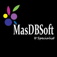 MasDBSoft logo, MasDBSoft contact details