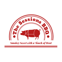 The Sessions BBQ logo, The Sessions BBQ contact details