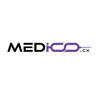 MedicoCX logo, MedicoCX contact details