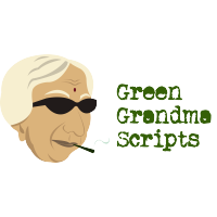 Green Grandma Scripts logo, Green Grandma Scripts contact details