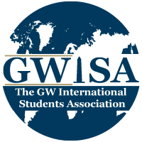 The GW International Students Association logo, The GW International Students Association contact details