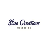 BlueCreations logo, BlueCreations contact details