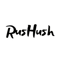 RusHush logo, RusHush contact details