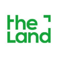 The Land logo, The Land contact details