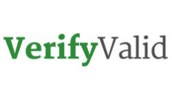 VerifyValid logo, VerifyValid contact details