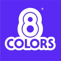 8 COLORS logo, 8 COLORS contact details