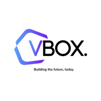 VBOX. logo, VBOX. contact details