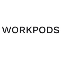 WorkPods logo, WorkPods contact details