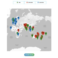 The Veterinary Map logo, The Veterinary Map contact details