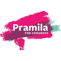 Pramila for Congress logo, Pramila for Congress contact details