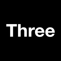 Three logo, Three contact details