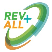 REV+ALL logo, REV+ALL contact details