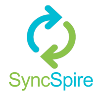 SyncSpire logo, SyncSpire contact details