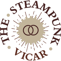 The Steampunk Vicar logo, The Steampunk Vicar contact details