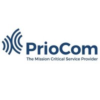 PrioCom logo, PrioCom contact details