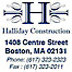 Halliday Construction logo, Halliday Construction contact details