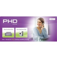 PHD Rentals logo, PHD Rentals contact details