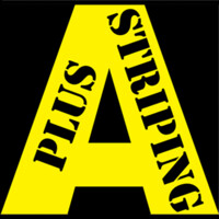 A Plus Striping logo, A Plus Striping contact details