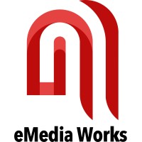 eMedia Works logo, eMedia Works contact details