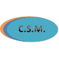 C.S.M. logo, C.S.M. contact details