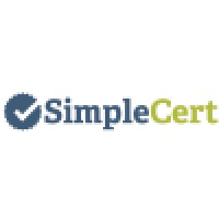 SimpleCert logo, SimpleCert contact details