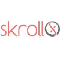 skrollX logo, skrollX contact details