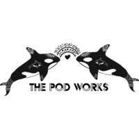 The Pod Works logo, The Pod Works contact details