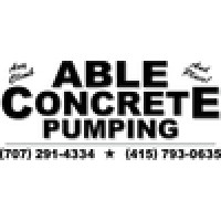 Able Concrete Pumping logo, Able Concrete Pumping contact details