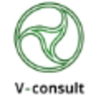 V-consult logo, V-consult contact details