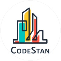 CodeStan logo, CodeStan contact details