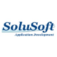 SoluSoft logo, SoluSoft contact details