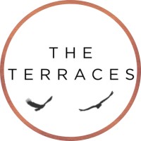 The Terraces logo, The Terraces contact details