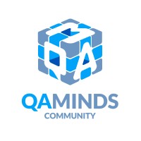 QA Minds community logo, QA Minds community contact details