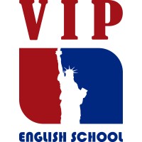 VIP English School logo, VIP English School contact details