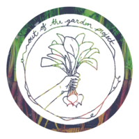 The Out of the Garden Project logo, The Out of the Garden Project contact details