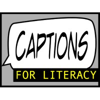 Captions for Literacy logo, Captions for Literacy contact details