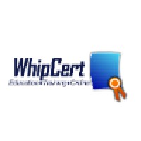 WhipCert logo, WhipCert contact details