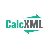 CalcXML logo, CalcXML contact details