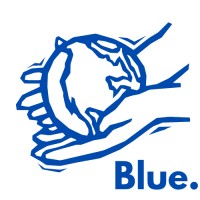 Blue. logo, Blue. contact details