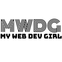 My Web Dev Girl logo, My Web Dev Girl contact details