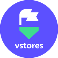 vstores logo, vstores contact details